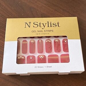 N Stylist Gold and Red Gel Nail Strips several colors each one $7